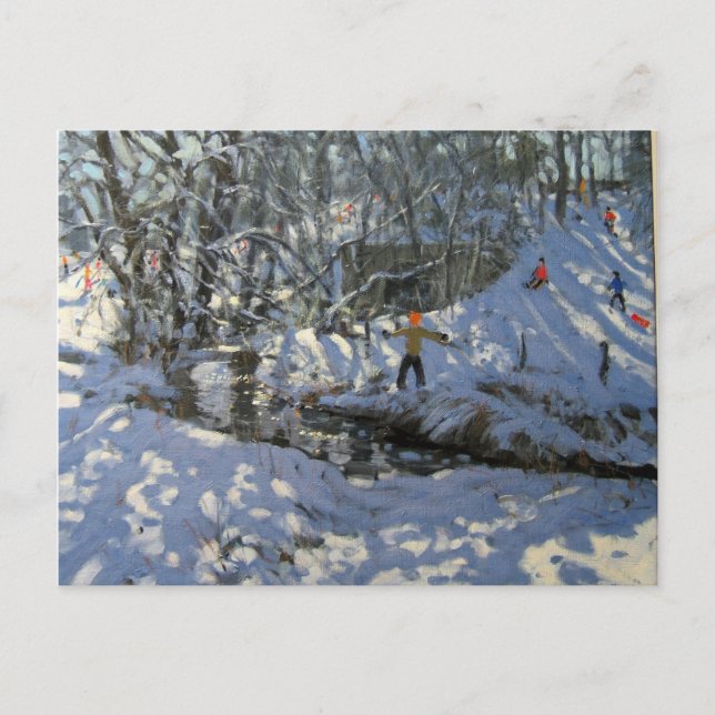 Carte Postale Flux d'hiver Derbyshire (Devant)