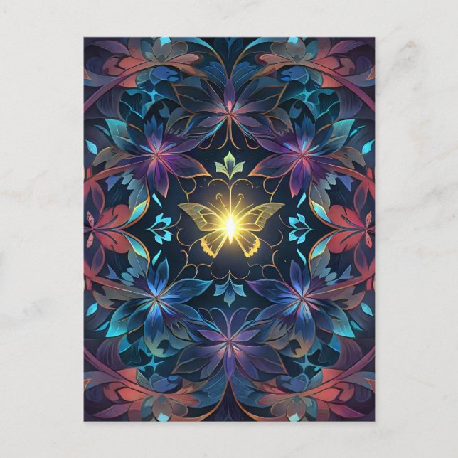 Carte Postale Flux papillon (Devant)