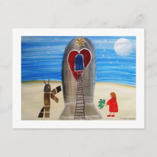 Carte Postale ...Fly Me to The Moon...art by Jutta Gabriel...