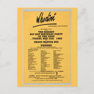 Carte Postale Flyer Hip hop