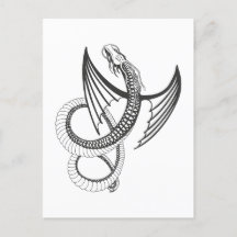 Flying Dragon in dark gray and white