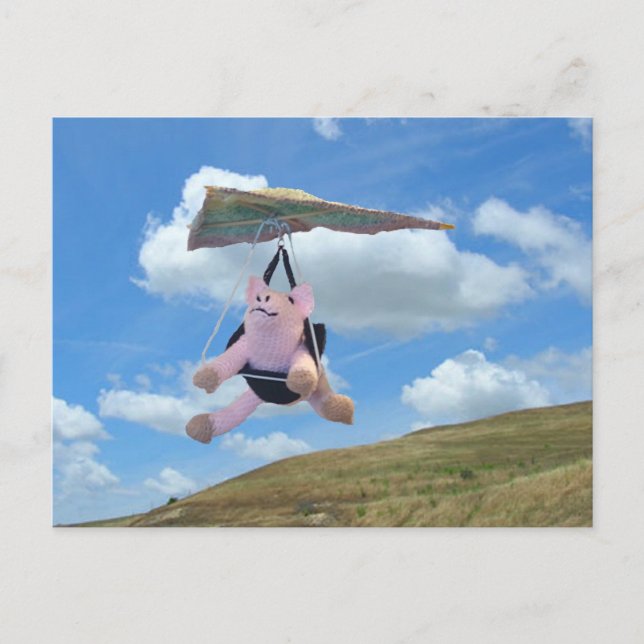 Carte postale - Flying Pig pas impossible (Devant)