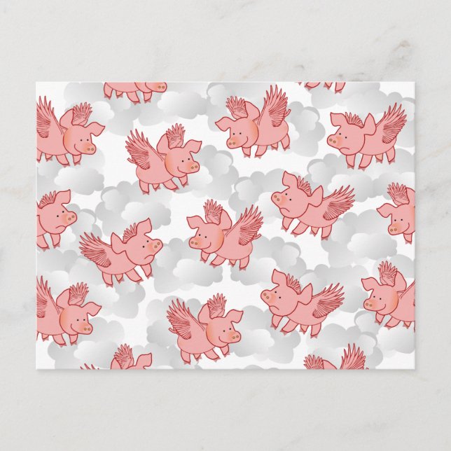 Carte postale Flying Pigs (Devant)