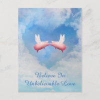 Flying Pigs Kissing-Croire En Amour Incroyable