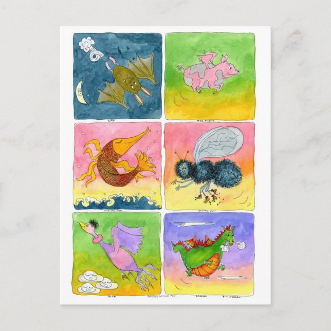 Carte Postale Flying Things... (Devant)