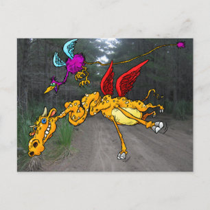 Carte Postale Flying Zoo.