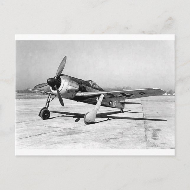Carte Postale Focke Wulf Fw190 Fighter, Sur Le Tarmac (Devant)