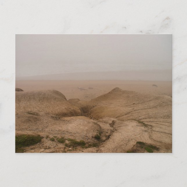 Carte Postale Foggy Beach (Devant)