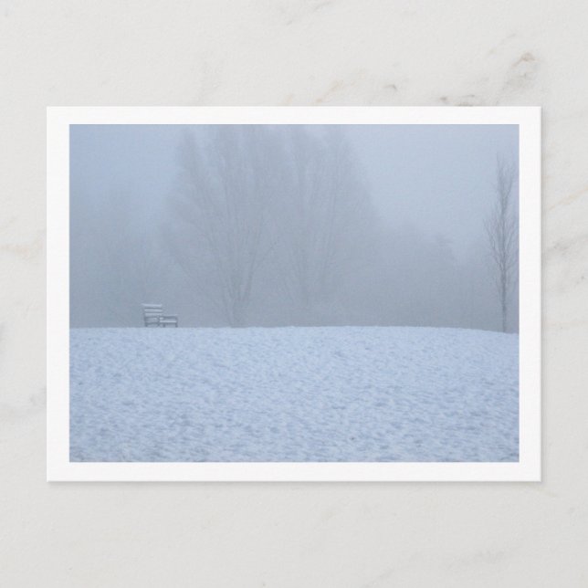 Carte Postale Foggy hiver (Devant)