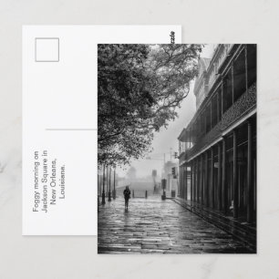 Carte Postale Foggy matinée promenade Jackson Carré