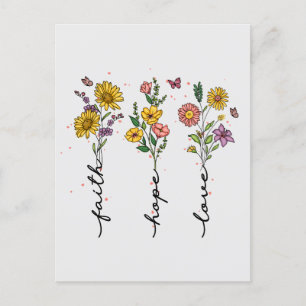 Carte Postale Foi-Espérance-Amour