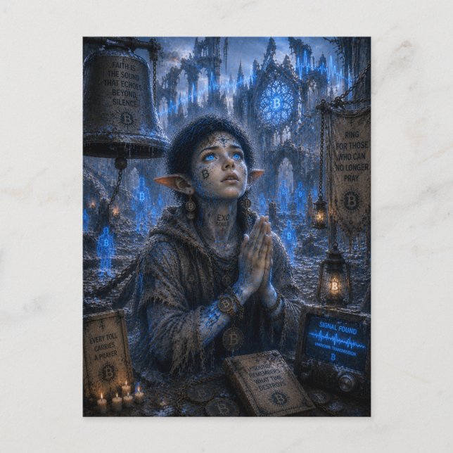 Carte Postale Foi / Sonneur / Cathédrale Gelée (Devant)