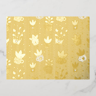 Carte postale Foil Plante Lover - Art botanique Im