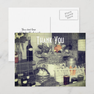 Carte Postale Foire des produits primés de la campagne Merci