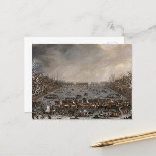 Carte Postale Foire d'hiver sur la Tamise, Londres