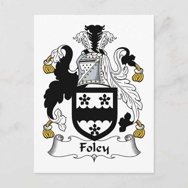 Carte Postale Foley Family Crest (Devant)