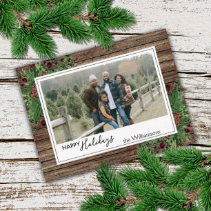 Carte Postale Foliage botanique des baies rouges sur mesure Gree