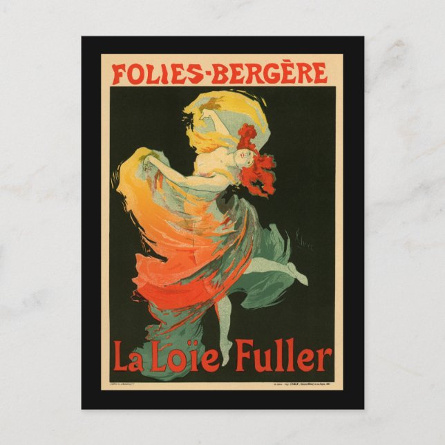 Carte Postale Folies Bergere La Loie Fuller (Devant)