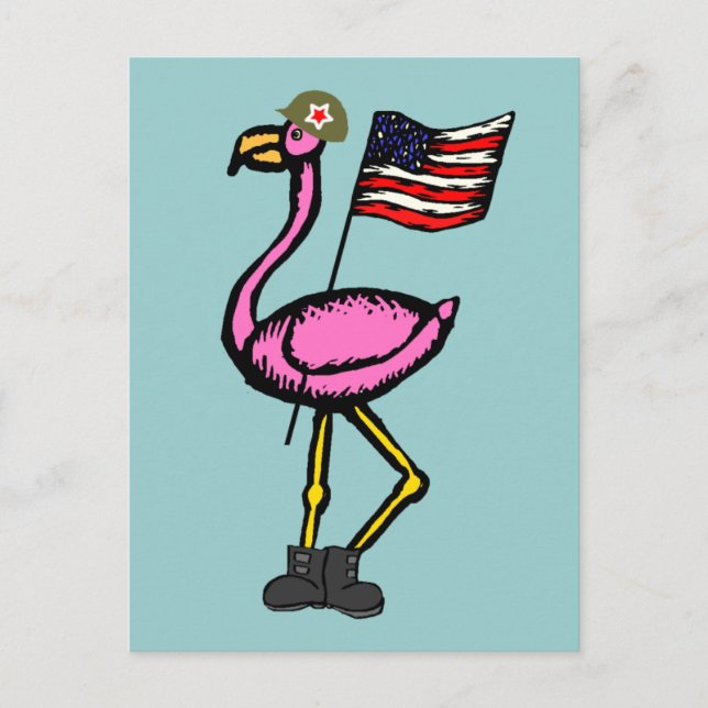 Carte Postale Folies Flamants roses (Devant)