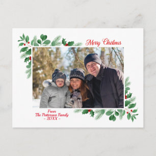 Carte Postale Folithe d'hiver Joyeux Noël Photo