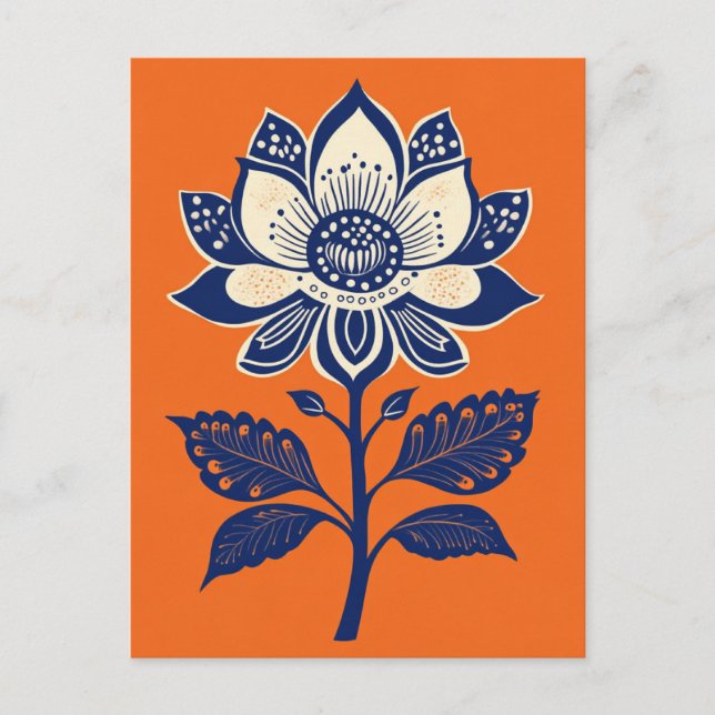 Carte Postale Folk Bloom #237 (Devant)