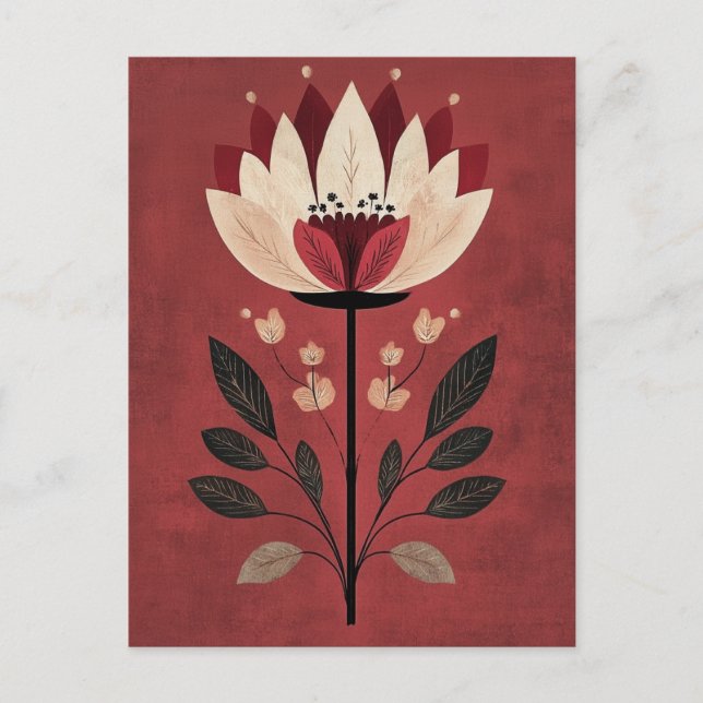 Carte Postale Folk Bloom No.272 (Devant)