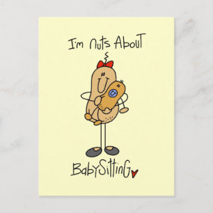 Carte Postale Folle de Garde d'Enfants Tshirts et Cadeaux