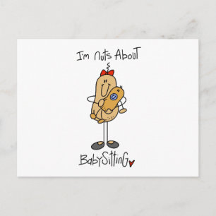 Carte Postale Folle de Garde d'Enfants Tshirts et Cadeaux