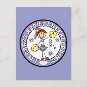 Carte Postale Folle de T-shirts et Cadeaux de Cheerleading