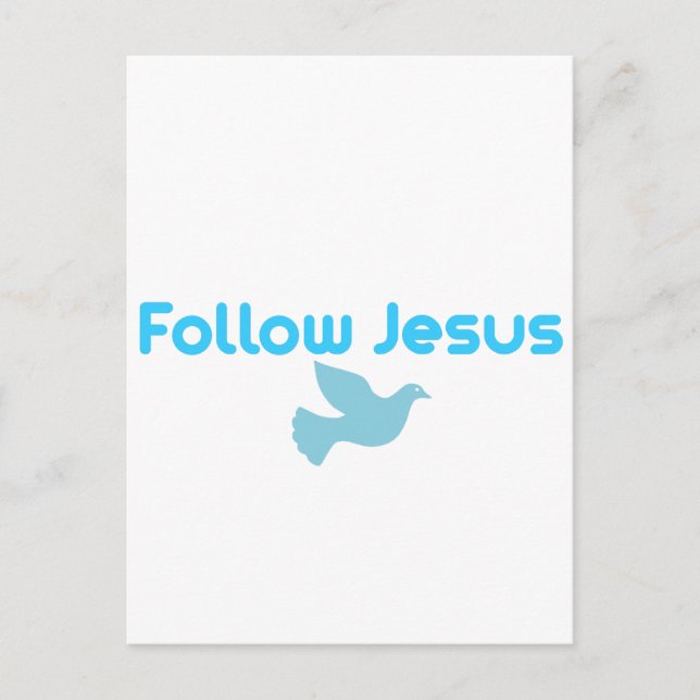 CARTE POSTALE FOLLOW JESUS (Devant)