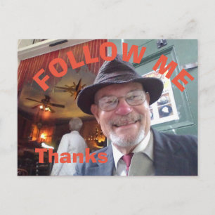 Carte Postale Follow Me Cafe