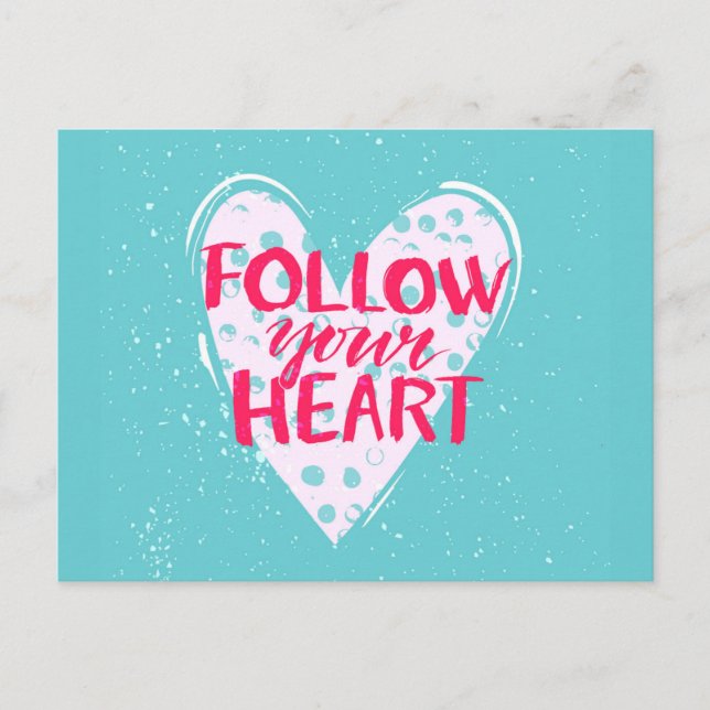 Carte Postale Follow your heart 2 (Devant)