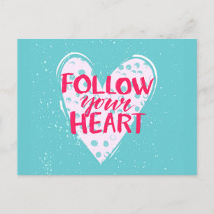 Carte Postale Follow your heart 2