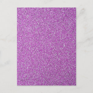 Carte Postale Fond à paillettes violettes Ajoutez votre propre c