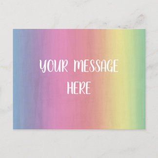 Carte Postale Fond aquarelle - Personnalisez le vôtre