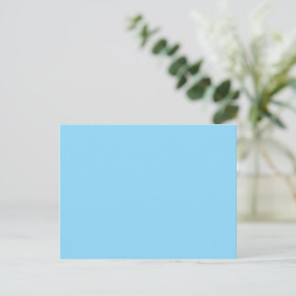Carte Postale Fond bleu clair uni de couleur uniforme