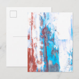 Carte Postale Fond de coup de pinceau abstrait coloré