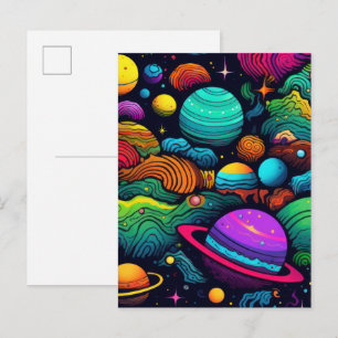 Carte Postale Fond de planète