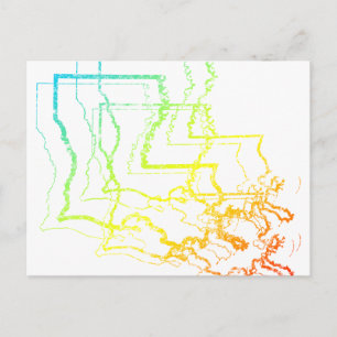 Carte Postale fond de refroidissement de la louisiane