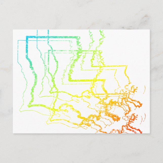 Carte Postale fond de refroidissement de la louisiane (Devant)