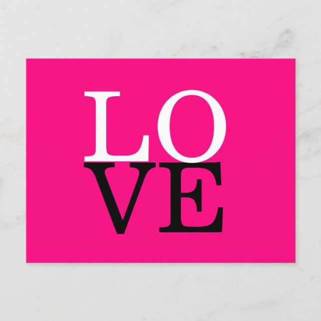 Carte Postale Fond de rose amour mariage (Devant)