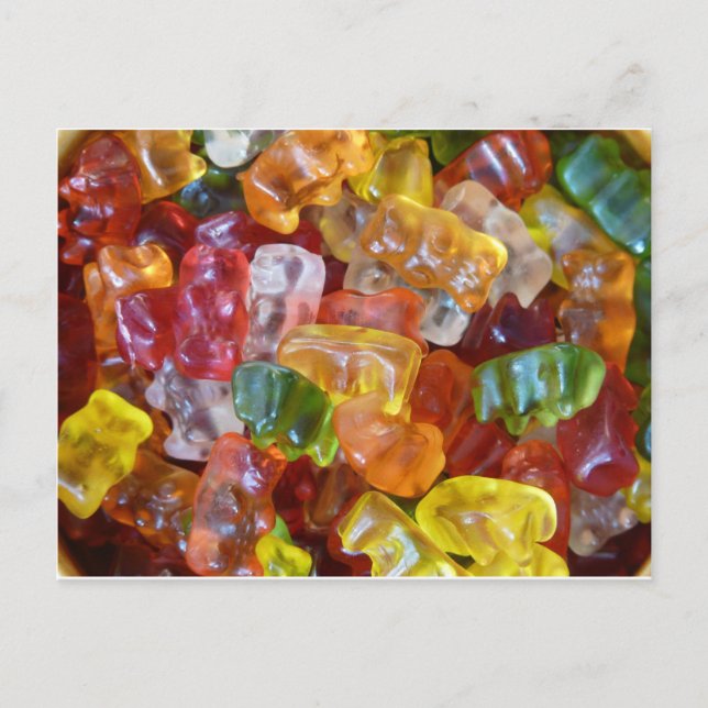 Carte Postale Fond d'ours gélifiés (Devant)