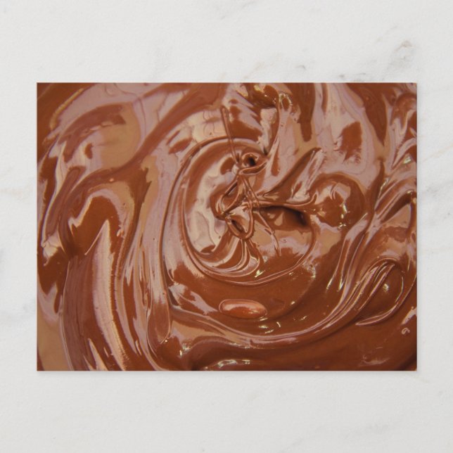Carte Postale Fond en Chocolat (Devant)