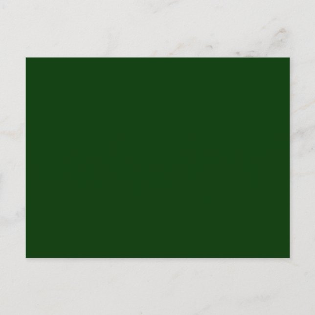 Carte Postale Fond Vert Foncé Uni (Devant)
