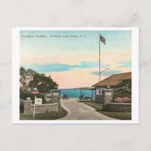 Carte Postale Fondateurs Landing, Southold, Long Island NY Vinta