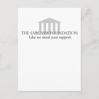 Carte Postale Fondation Sarcasme