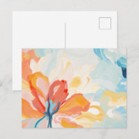 Fonds de fleurs peinture abstraite