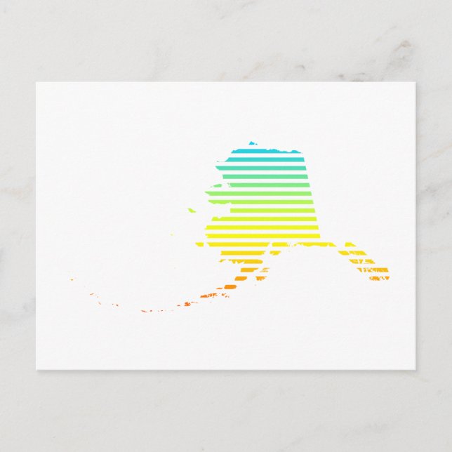 Carte Postale fondu de refroidissement de l'alaska (Devant)