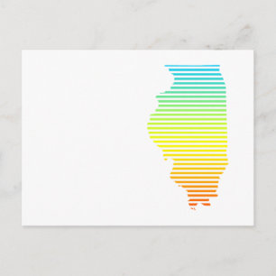 Carte Postale fondu de refroidissement de l'illinois