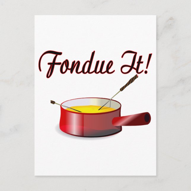 Carte Postale Fondue (Devant)